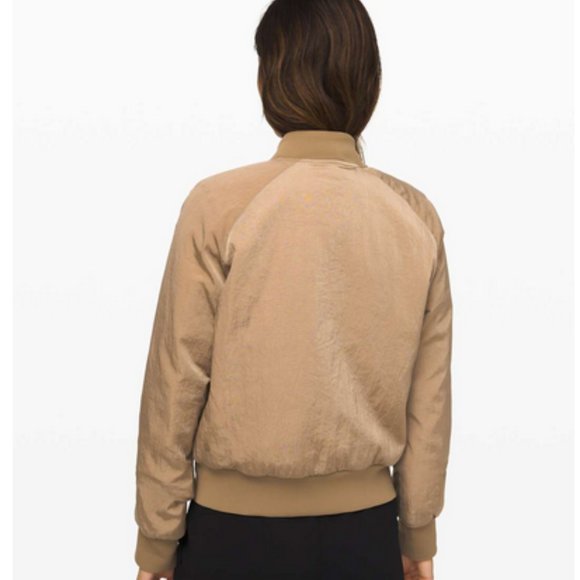Lululemon Non-Stop Bomber *Reversible (Tan/Bronze) - Picture 4 of 9